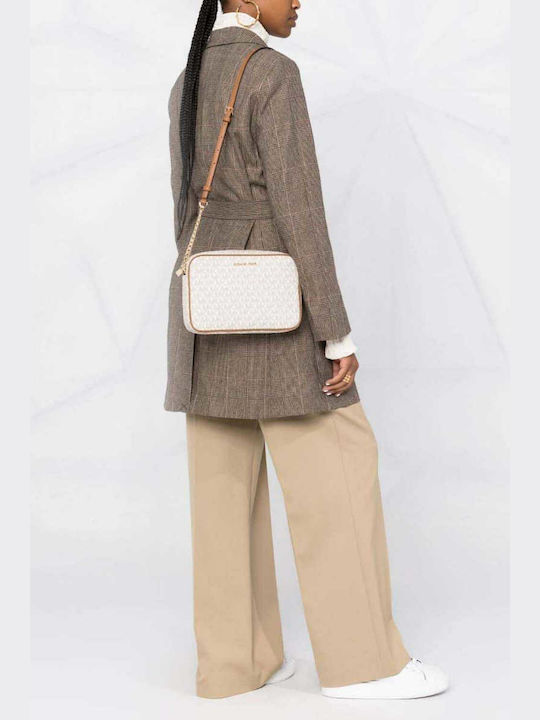 Michael Kors Leather Women's Bag Crossbody Beige