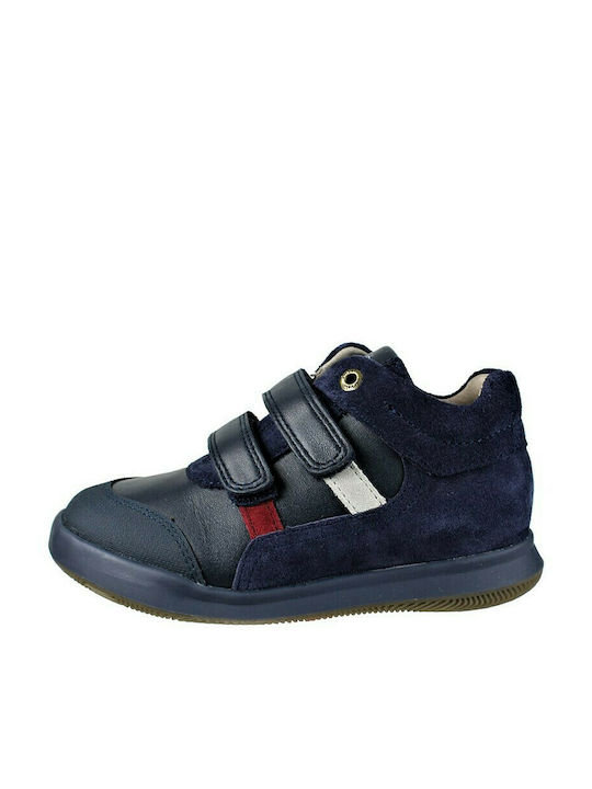 Garvalin Kids Sneakers High with Scratch Blue