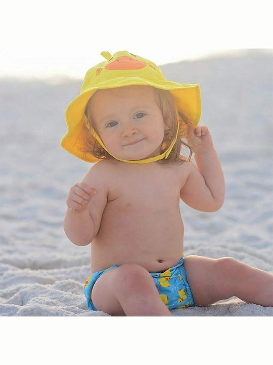Zoocchini Kids Swimwear Swim Diaper with Hat Yellow