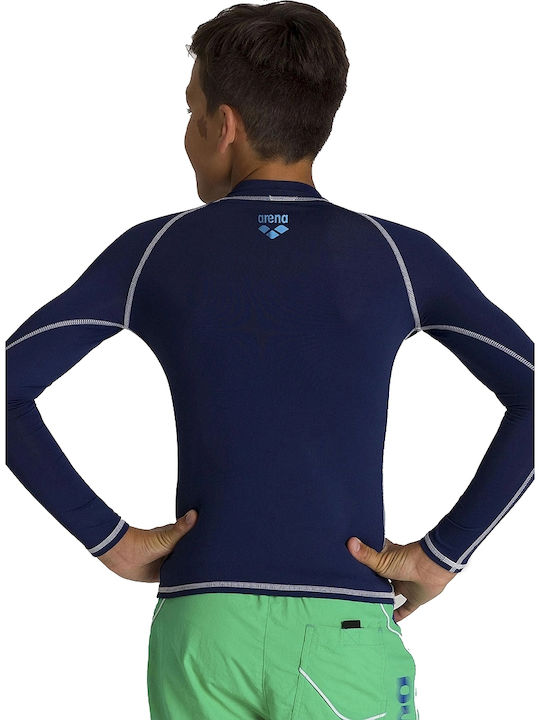 Arena Kids Swimwear Long Sleeve Shirt Navy Blue