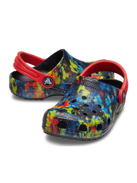 Classic Tie Dye Graphic Children's Anatomical Beach Shoes Multicolour