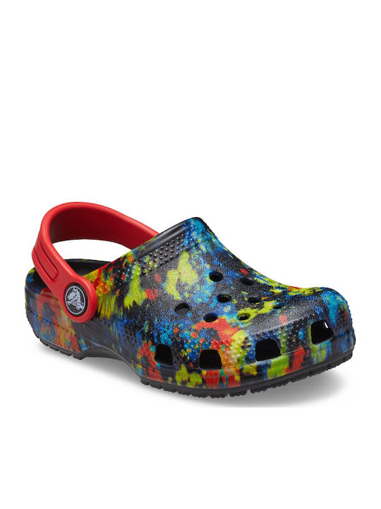 Classic Tie Dye Graphic Children's Anatomical Beach Shoes Multicolour