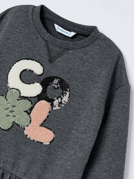 Cool Children's Dress Long Sleeve Gray
