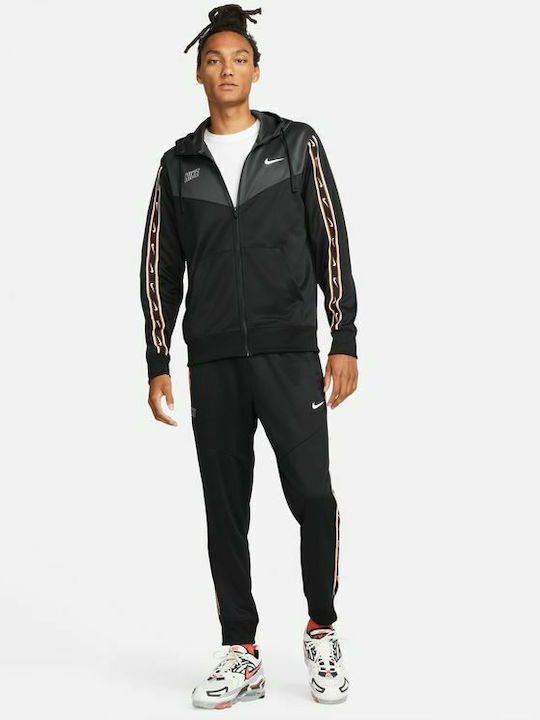 Sportswear Repeat Men's Cardigan Hooded Black