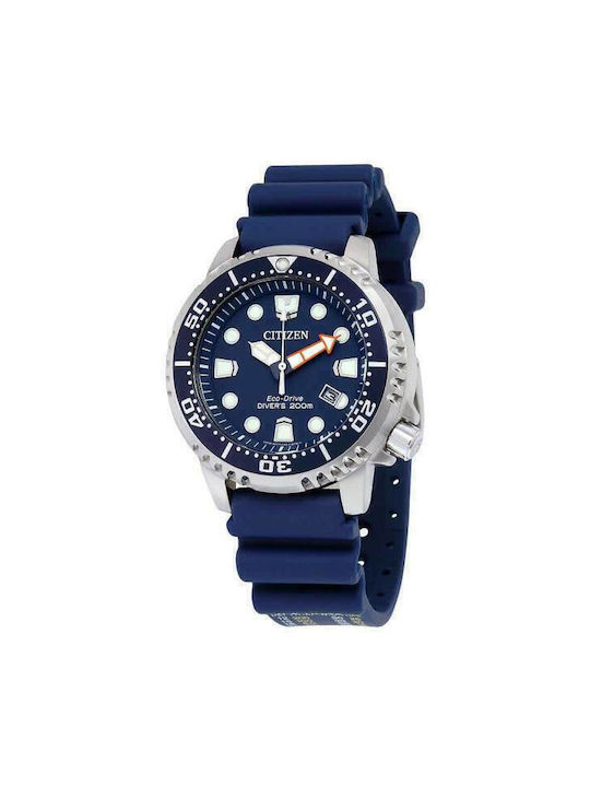 Citizen Promaster Ανδρικό Ρολόι 44mm Eco - Drive με Μπλε Καουτσούκ Λουράκι