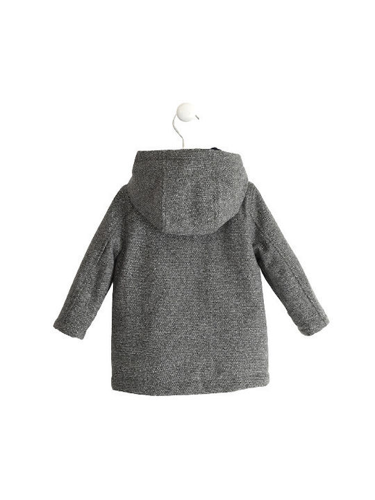 iDO Kinderjacke Kinder Mäntel & Jacken Lang mit Kapuze Gray