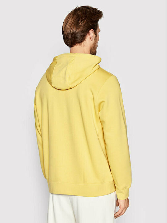 Club Sweatshirt Fleece mit Kapuze Gelb