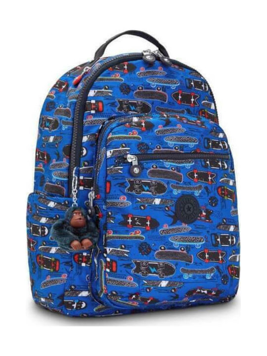 Kipling Seoul Παιδική Τσάντα Πλάτης Μπλε 35x21εκ.