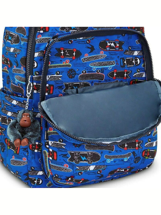 Kipling Seoul Παιδική Τσάντα Πλάτης Μπλε 35x21εκ.