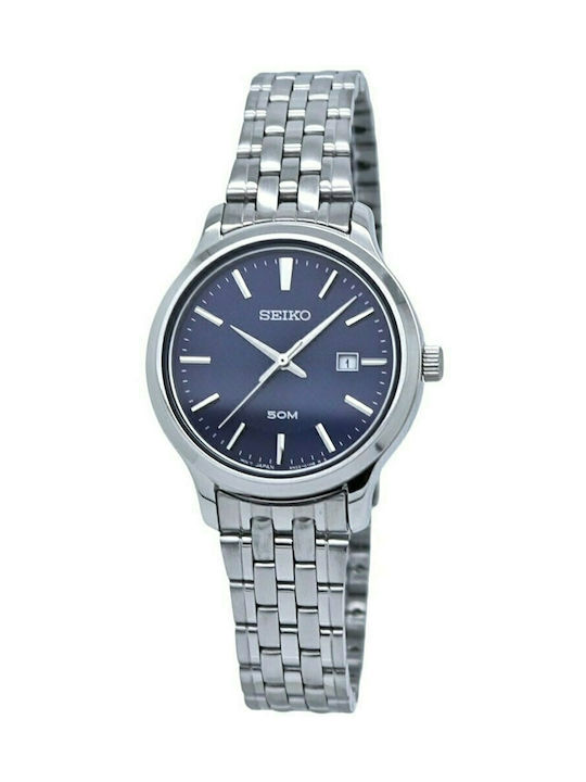 Seiko Watch with Blue Metal Bracelet SUR651P1