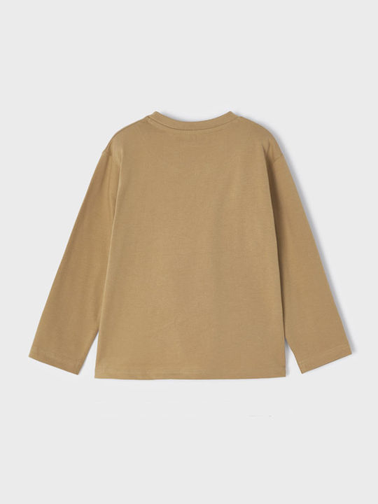Kids' Shirt Long Sleeve Beige Ecofriends