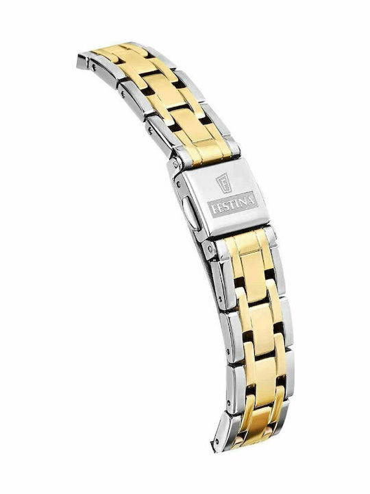 Festina Mademoiselle Womens Watch 31mm Battery with Gold Stainless Steel Strap