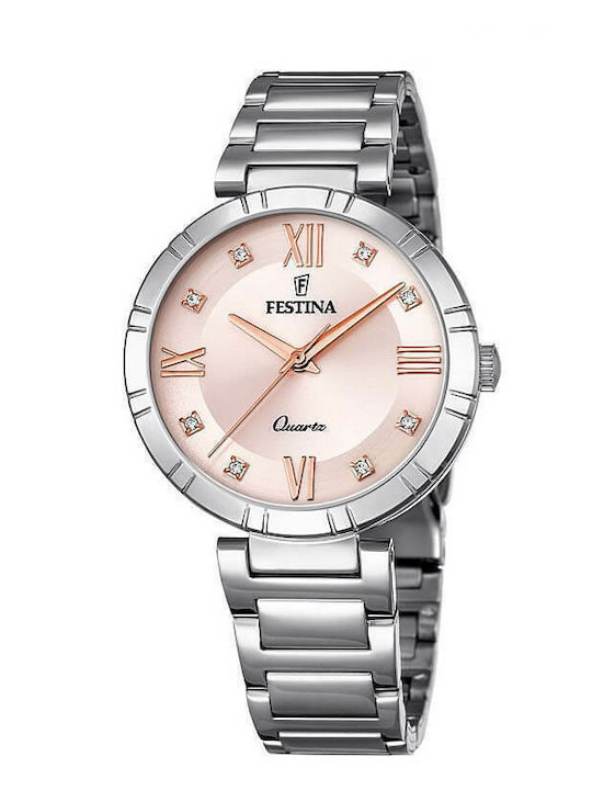 Festina Ceas de Damă cu Argintiu Brățară Metalică