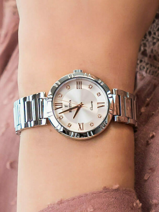 Festina Ceas de Damă cu Argintiu Brățară Metalică
