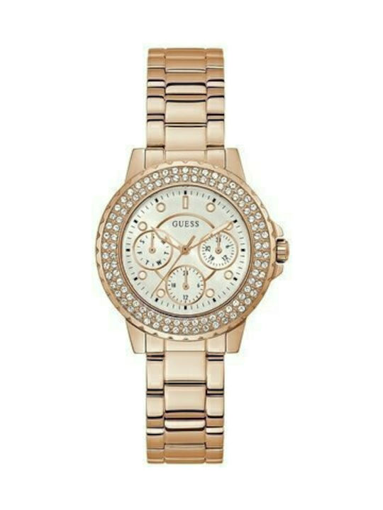 GC Watches Crown Watch Chronograph with Pink Gold Metal Bracelet