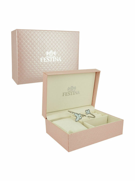 Festina Women's Watch Chronograph with Silver Metal Bracelet