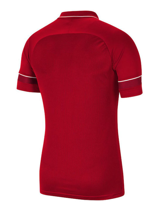 Nike Kids Polo Short Sleeve Red Academy