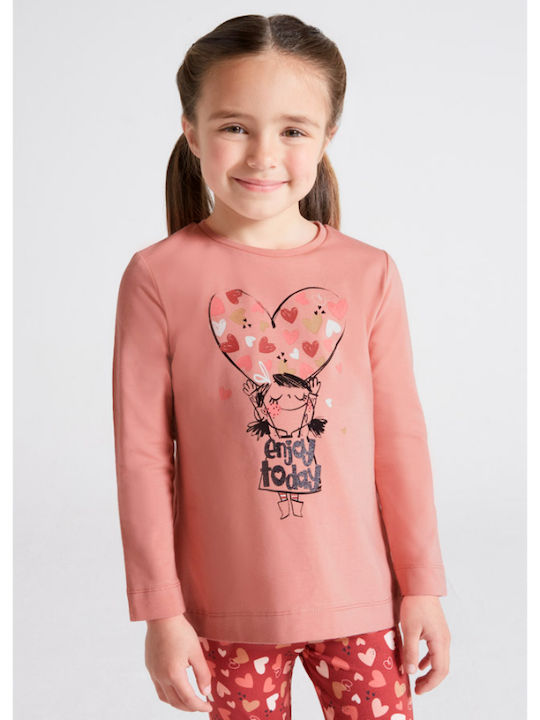 Kids' Shirt Long Sleeve Pink Enjoy