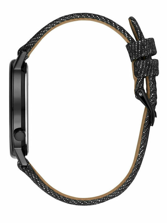Guess Γυναικείο Ρολόι 38mm Μπαταρίας με Μαύρο Υφασμάτινο Λουράκι
