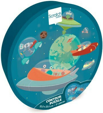 Παιδικό Puzzle Space για 3+ Ετών 31pcs Scratch Europe
