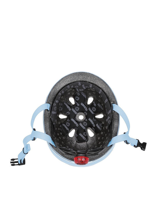 Globber Go Up Lights Kids' Helmet for City Bike Blue with LED Light