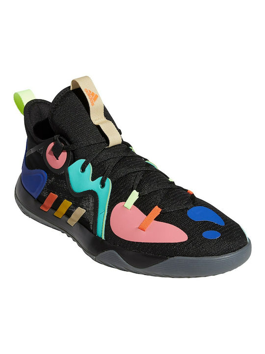 Harden Stepback 2 Χαμηλά Μπασκετικά Παπούτσια Core Black / Yellow / Acid Mint