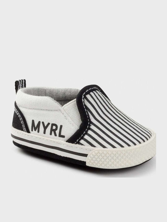 Mayoral Βρεφικά Sneakers Αγκαλιάς Μαύρα