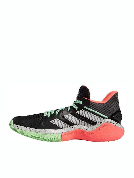 Harden Stepback Χαμηλά Μπασκετικά Παπούτσια Core Black / Grey Two / Glory Mint