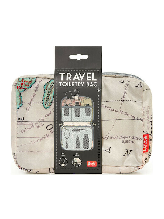 Toiletry Bag in Beige color 24cm