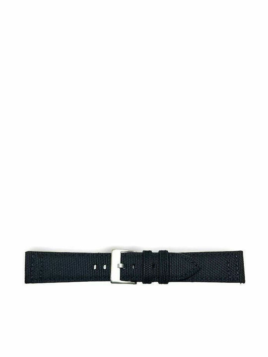 Diloy Straps Fabric Strap Black 20mm