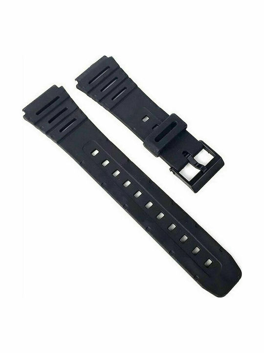 Casio Καουτσούκ Λουράκι Μαύρο 20mm