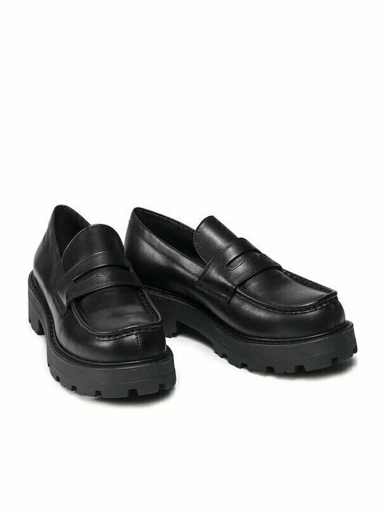 Cosmo 2.0 Leather Women's Loafers in Black Color