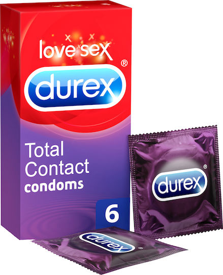 Durex Condoms Total Contact 6pcs 56mm Thin for Natural Feeling