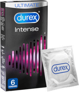 Durex Προφυλακτικά Intense με Επιβραδυντικό και Ραβδώσεις 6τμχ