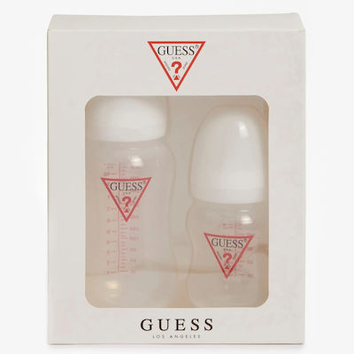 Guess Plastic Bottle Set with Silicone Nipple for 0-18 months 160ml 2pcs