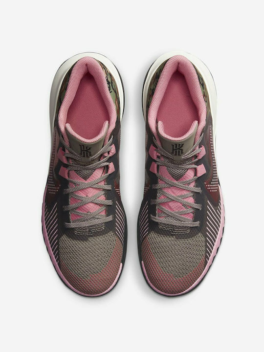 Kyrie Flytrap 5 Low Basketball Shoes Moon Fossil / Med Soft Pink / Sail