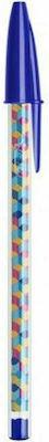 Bic Cristal Collection Medium Pix Pix cu bilă nullmm cu cerneală Albastru Albastru/albastru/galben/roz
