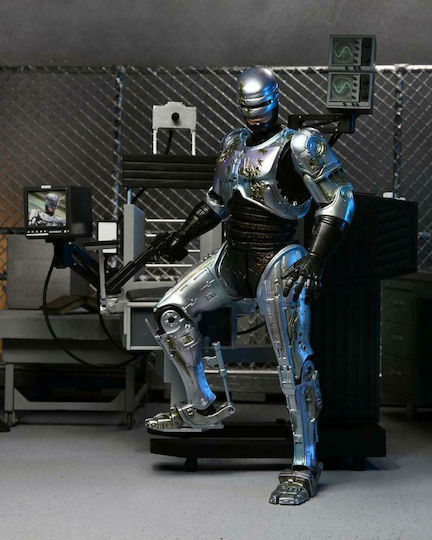 Neca RoboCop RoboCop Повредена В Битка (Със Стол) Фигура За Действие Висока 18 См В Мащаб 1:10