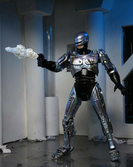Neca RoboCop RoboCop Повредена В Битка (Със Стол) Фигура За Действие Висока 18 См В Мащаб 1:10