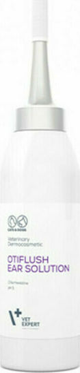 VetExpert Otiflush Ear Solution Σταγόνες για Καθαρισμό Αυτιών Σκύλου 125ml με Χλωρεξιδίνη
