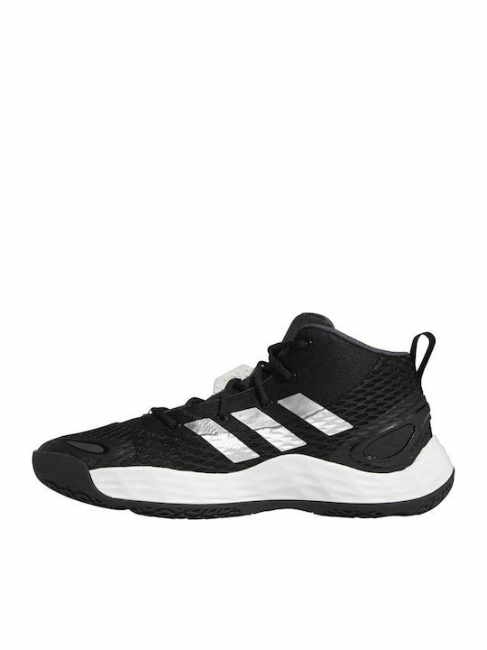 Exhibit A Mid High Basketball Shoes Core Black / Silver Metallic / Team Dark Grey