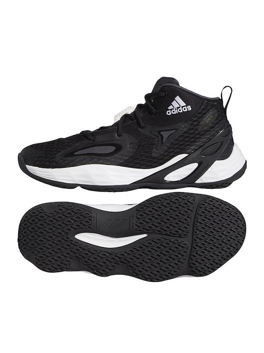 Exhibit A Mid High Basketball Shoes Core Black / Silver Metallic / Team Dark Grey