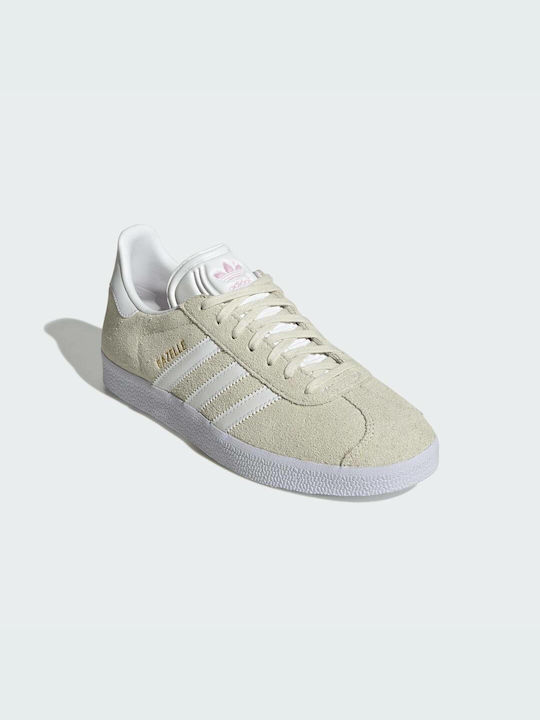 Adidas Gazelle Γυναικεία Sneakers Off White / Cloud White / Clear Pink
