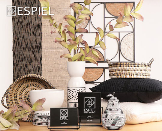 Espiel Metallic Black Photo Frame 24 Pieces