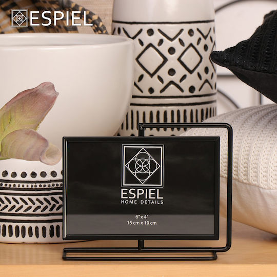 Espiel Κορνίζα Μεταλλική Μαύρη 24τμχ