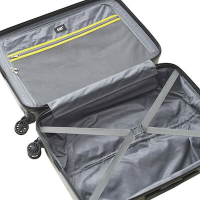 CAT Nested Large Travel Suitcase Hard Gray with 4 Wheels Height 74.5cm.