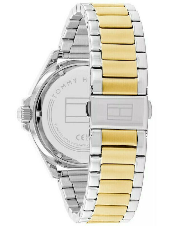 Tommy Hilfiger Logan Ανδρικό Ρολόι 43mm Μπαταρίας με Μεταλλικό Μπρασελέ
