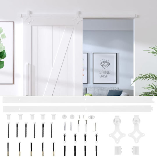 vidaXL Door Return Mechanism for Doors up to 200cm and 100kg White