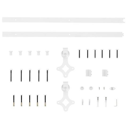 vidaXL Door Return Mechanism for Doors up to 183cm and 100kg White