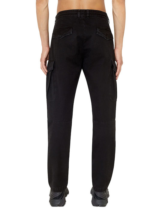 Diesel Men's Trousers Cargo in Regular Fit Black